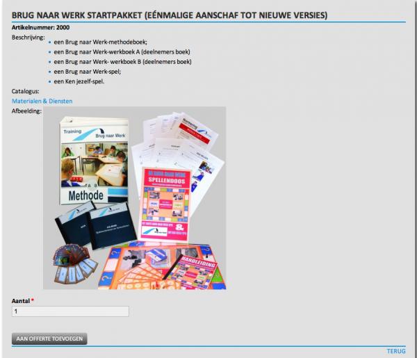 Brug naar Werk catalogus
