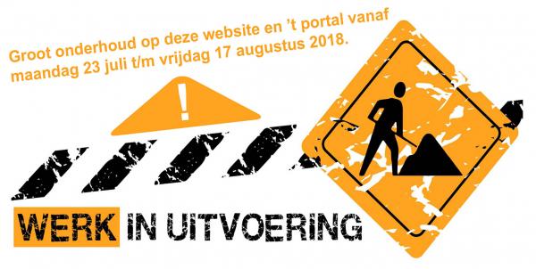 Groot onderhoud op de website